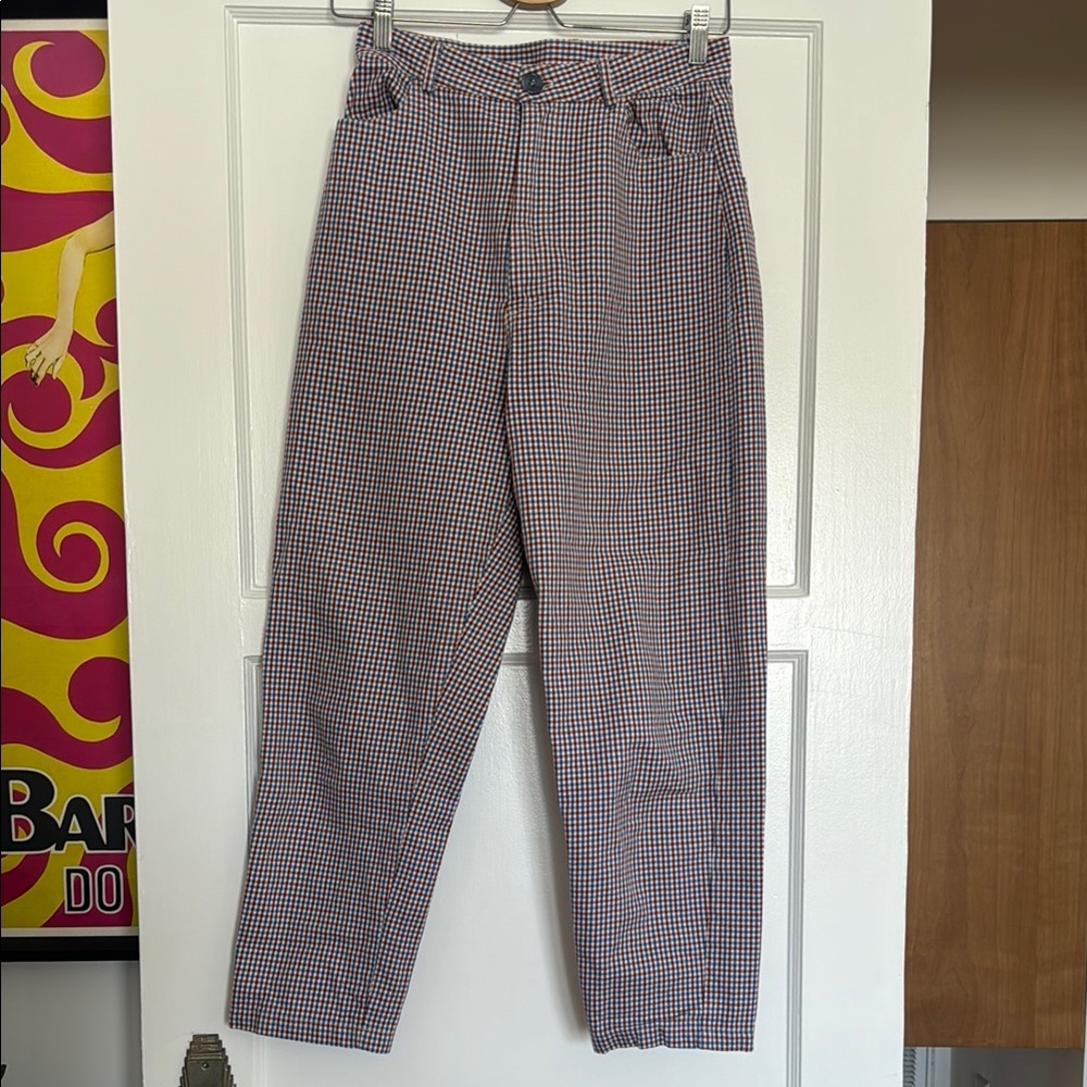 Rita Row Plaid Trouser Blue and Red